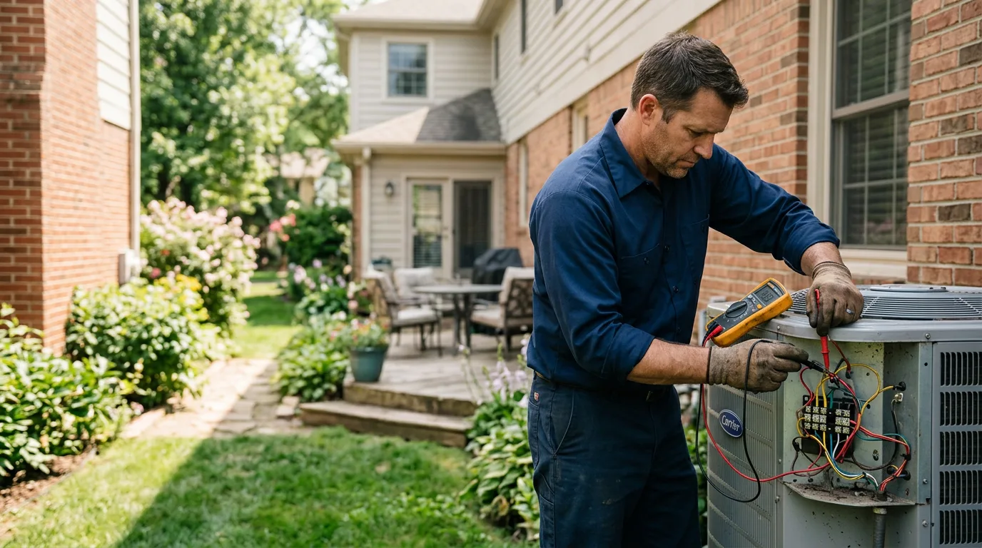 HVAC technician working near Barnhart, TX